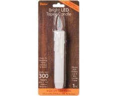 Darice Candela conica LED 7 Pollici 1/Pkg-Bianco, 7-inch