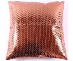 La Finesse Federa Decorativa Quadrata 50 x 50 cm per la casa, in Cotone, per Soggiorno, Divano, Camera da Letto, cph55, Tessuto colorato, Taglia Unica