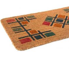 Giacomini & Gambarova Tappeto velcoc ´Bordo´ 40x80 sp17 Arredo Decorazioni casa, Cocco, Marrone