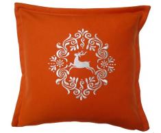 Tirol Living Federa per Cuscino, Arancione, 40 x 40 cm