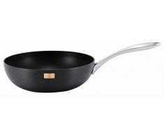 Marco Pierre White, in Alluminio anodizzato, con Base in Rame, Wok, 28 cm