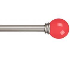 AmazonBasics - Bastone per tende, 1,6 cm, con elementi decorativi a forma rotondi, 71 cm, Rosa