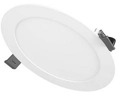 Radium - Faretto LED da soffitto, 10 W, 690 lumen, 4000 K, IP20, in plastica, colore: Bianco