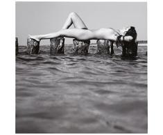 artfan Exklusiv-Edition_307 - Carta per stampante Premium, Akt auf den Buhnen di Klaus Ender, 20 x 20 cm