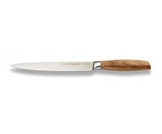 Echtwerk Acciaio/Legno Coltello Prosciutto 20Â cm, Argento, 39,6Â x 7,9Â x 3,3Â cm