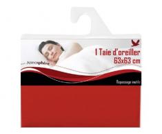 Federa per guanciale ATMO in tinta unita rossa
