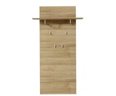 Stella Trading DORR543040 Appendiabiti, Legno, Marrone, 30 x 80 x 145 cm
