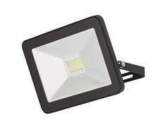 Knightsbridge 230Â V IP65Â 30Â W LED nero in alluminio pressofuso, con sensore a microonde