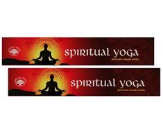 Trimontium rw84008Â GTL Masala Bastoncini di Incenso Duo Premium Pack, 2Â X 15Â G, Spirituale Yoga, Erbe, gummen, resine, Radici, Oli Essenziali, Naturale, 21.5Â x 8Â x 1.9Â cm