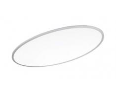 WOFI Lampada da interni, soggiorno, plafoniera, lampada, dimmer, Memory, Timer, Telecomando, Bianco, Plastica, 45 W