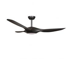 Sulion- Ventilatore da Soffitto Led Con Telecomando, Nero, 18 W, Classe A+ | Ventilatore Super Potente, Funzione Caldo/ Freddo per Ambienti Grandi | Illuminazione e Ventilazione di Alta Qualità