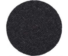 myfelt Hugo Tappeto, Feltro, Anthrazit, Diametro 70 cm