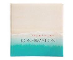 Goldbuch Cresima con 58 Bianche e divisori in Pergamena, 4 Pagine illustrate, incollare, Album Fotografico con Stampa Artistica e goffratura, Carta, ca. 25 x 25 x 4 cm