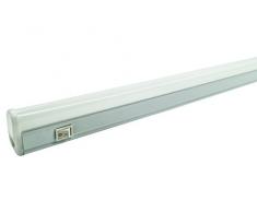 Neon Plafoniera 6W 30Cm Luce Fredda T5 Ip20 Sottopensile Interruttore Dr