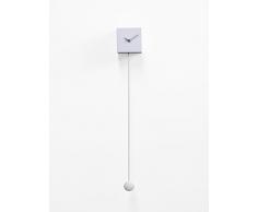 Progetti Long_Time Orologio da Parete, Legno, Bianco, U