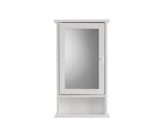 Croydex, Porta Singola Langham, in MDF, da assemblare, armadietto, Colore: Bianco