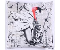 La Finesse Copricuscino Decorativo Quadrato 50 x 50 cm per la casa in Cotone per Soggiorno Divano Camera da Letto cc370, Tessuto colorato, Taglia Unica