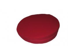 Insula Sana - Cuscino Rotondo a Cuneo, Colore Rosso, Misura L, 38 x 7/1 cm