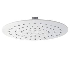 Gedy Plus 04 - Soffione Doccia in ABS Cromato e Bianco, Forma