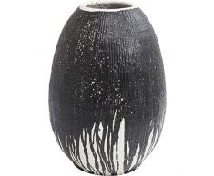 Kare Vulcano Vaso Decorativo, Nero