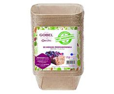 Gobel â Confezione di 50 stampi professionali per mini tortine â Stampi usa e getta in carta naturale 100% biodegradabile â adatti a forno, frigorifero, congelatore â facile rimozione
