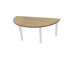 Mobeduc Tavolo per Bambini, a semicerchio, Legno, faggio, Taglia 1, 120Â x 60Â x 46Â cm