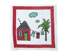 Eiffel Textile Set di Strofinacci Cucina goffratura House, Cotone, Multicolore, 50Â x 50Â x 10Â cm, 3Â Pezzi