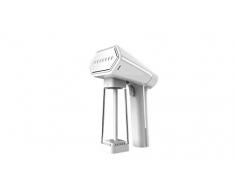 STEAMONE S-Nomad Stiro Verticale Portatile, Piastra XL in Acciaio Inox, 1500 W, Serbatoio 140 ml, Adattatore Universale per Bottiglie, Gancio Appendiabiti, Bianco