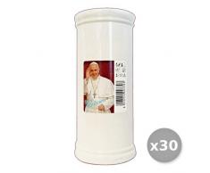 Glooke Selected Set 30 Lumino Misura 40 Bianco Candele e Profumatori, Multicolore, Unica