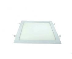 BES 20850 Pannello LED, 30 Watt, Luce Fredda, Quadrato, Ultra Slim Incasso