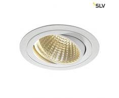 SLV LED soffitto faretto incasso New Tria DL Set, circa, lampadina, 3000 K, 30 Grad, con driver, clip piume, bianco 114271