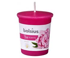 Bolsius True Scents Candela Profumata e Colorata a Moccolo, Cera, Fucsia, Small