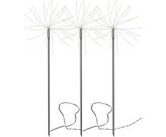 Star Firework Outdoor - Lampada da giardino, in metallo, grigio, 65 x 200 cm