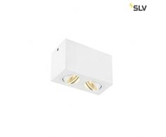 SLV TRILEDO Double - Lampada da soffitto a LED per interni, 3000 K, 16 W, in alluminio, 14 W, colore: Bianco