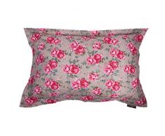 Lex & Max 943/698/11Â Rose Mary Cani Cuscino, 100Â x 70Â cm, Colore: Grigio