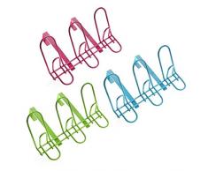 VERSA Appendiabiti 3 Ganci Clip Assortito, Multicolore, Non Applicabile