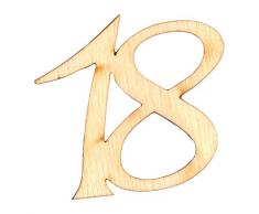Petra S bastel News a gez1918Â strame decorazione, 40Â x compleanno numero, 19Â mm