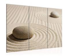 Quadro Feng Shui giardino di sabbia 120 x 80 cm - XXL Immagini Murale Stampa su Tela Decorazione da Parete Pronte per lapplicazione - 500931a