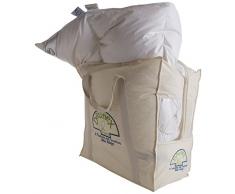 Daunex Sestriere Duo Piumino, Cotone, Bianco, A Una Piazza E Mezza, 200x220x2 cm, 2 unitÃ 