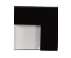 Zamel Ledix - Lampada da parete a LED, in metallo, colore: Nero