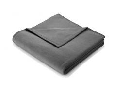 biederlack Coperta Avvolgente soffice e Morbida Coperta da Soggiorno âLanawash - Slateâ in Lana, Color Grigio I Coperta da Divano di Dimensioni 150x200 cm I 718648