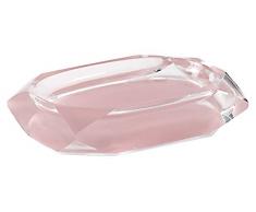 Gedy Chanelle Portasapone, resina, Rosa, 7,8Â x 12Â x 2,8