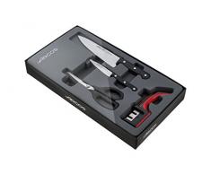 Arcos Universal Set di Coltelli, Metallo, Nero