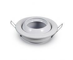 Faretto Portafretto ad Incasso Nichel Perlampade LED Gu10