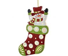 WeRChristmasÂ âÂ Pupazzo di neve in calza di Natale decorazione, Multicolore, 44Â cm