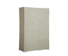 Alsapan Nomade - Guardaroba con Fodera in Tessuto, 105 x 45 x 158 cm, Colore: Beige