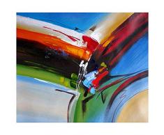 LegendArte Olio su Tela - Quadro su Tela Dipinto a Mano - Incrocio Spaziale, cm. 50x60 - Quadro Moderno Soggiorno