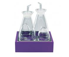 MEPRA Oliere Completo Oliera Spargisale, Viola, Legno