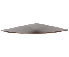 Bolis Italia BA1D058HM2T1 - Mensola Vitra in vetro temperato di sicurezza, 58 x 16 x 0,6 cm, marrone