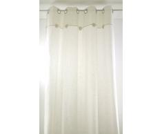 Linder 0171/29/64500/377FR - Tenda con Occhielli Ricamata La Broderie Cornely, Colore: Ecru/Beige, 150 x 260 cm
